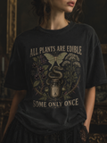 Vintage Botanical Graphic Tee | Dark Academia Aesthetic